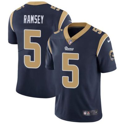 Nike Rams #5 Jalen Ramsey Navy Blue Team Color Stitched NFL Vapor Untouchable Limited Jersey