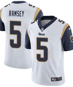 Nike Rams #5 Jalen Ramsey White Stitched NFL Vapor Untouchable Limited Jersey