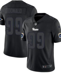 Nike Rams #99 Aaron Donald Black Stitched NFL Limited Rush Impact Jersey