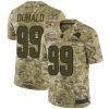 Nike Rams #99 Aaron Donald Camo Super Bowl LVI Patch Stitched NFL Limited 2018 Salute To Service Jersey