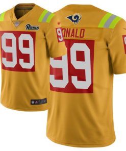Nike Rams #99 Aaron Donald Gold Stitched NFL Limited City Edition Jersey