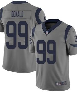 Nike Rams #99 Aaron Donald Gray Stitched NFL Limited Inverted Legend Jersey