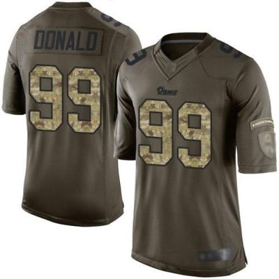 Nike Rams #99 Aaron Donald Green Stitched NFL Limited 2015 Salute To Service Jersey