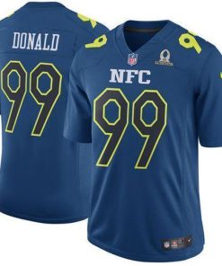 Nike Rams #99 Aaron Donald Navy Stitched NFL Game NFC 2017 Pro Bowl Jersey