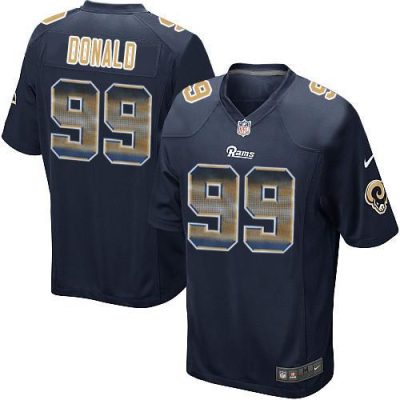 Nike Rams #99 Aaron Donald Navy Blue Team Color Stitched NFL Limited Strobe Jersey