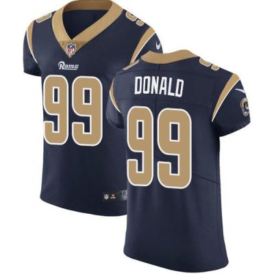 Nike Rams #99 Aaron Donald Navy Blue Team Color Stitched NFL Vapor Untouchable Elite Jersey