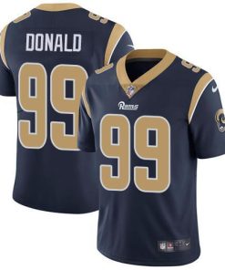 Nike Rams #99 Aaron Donald Navy Blue Team Color Stitched NFL Vapor Untouchable Limited Jersey