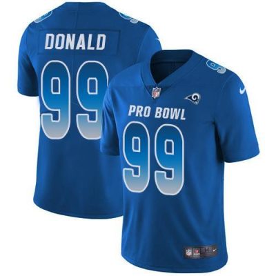 Nike Rams #99 Aaron Donald Royal Stitched NFL Limited NFC 2019 Pro Bowl Jersey