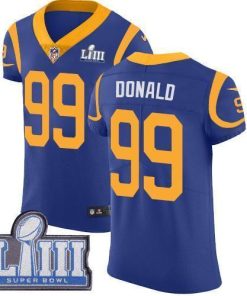 Nike Rams #99 Aaron Donald Royal Blue Alternate Super Bowl LIII Bound Stitched NFL Vapor Untouchable Elite Jersey