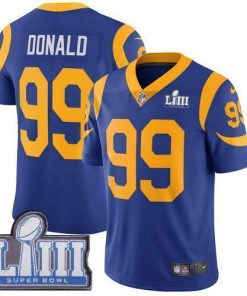 Nike Rams #99 Aaron Donald Royal Blue Alternate Super Bowl LIII Bound Stitched NFL Vapor Untouchable Limited Jersey