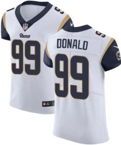 Nike Rams #99 Aaron Donald White Stitched NFL Vapor Untouchable Elite Jersey