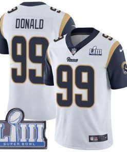 Nike Rams #99 Aaron Donald White Super Bowl LIII Bound Stitched NFL Vapor Untouchable Limited Jersey