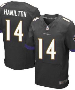 Nike Ravens #14 Kyle Hamilton Black Alternate Stitched NFL New Elite Jersey