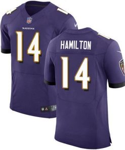 Nike Ravens #14 Kyle Hamilton Purple Team Color Stitched NFL Vapor Untouchable Elite Jersey