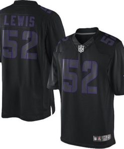 Nike Ravens #52 Ray Lewis Black Stitched NFL Impact Limited Jersey