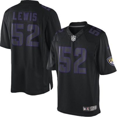 Nike Ravens #52 Ray Lewis Black Stitched NFL Impact Limited Jersey