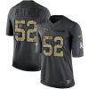 Nike Ravens #52 Ray Lewis Black Stitched NFL Limited 2016 Salute To Service Jersey