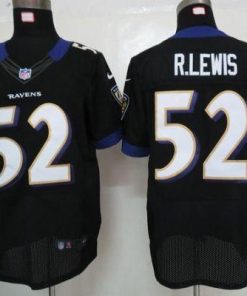 Nike Ravens #52 Ray Lewis Black Alternate Stitched NFL Elite Jersey