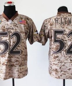 Nike Ravens #52 Ray Lewis Camo Stitched NFL New Elite USMC Jersey