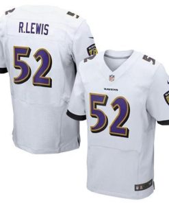 Nike Ravens #52 Ray Lewis White Stitched NFL New Elite Jersey