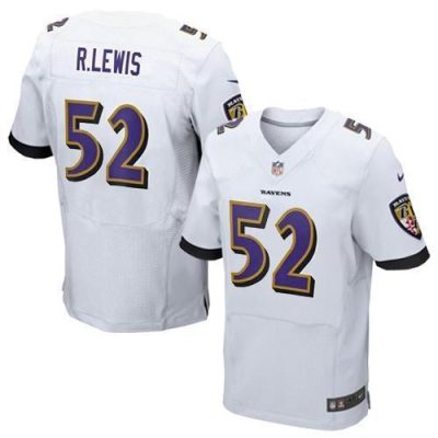 Nike Ravens #52 Ray Lewis White Stitched NFL New Elite Jersey