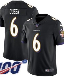 Nike Ravens #6 Patrick Queen Black Alternate Stitched NFL 100th Season Vapor Untouchable Limited Jersey