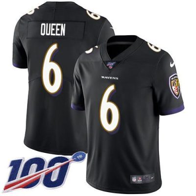 Nike Ravens #6 Patrick Queen Black Alternate Stitched NFL 100th Season Vapor Untouchable Limited Jersey
