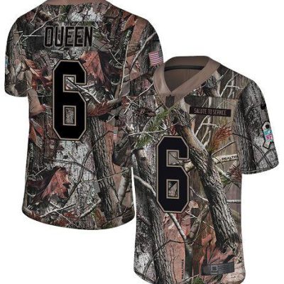 Nike Ravens #6 Patrick Queen Camo Stitched NFL Limited Rush Realtree Jersey