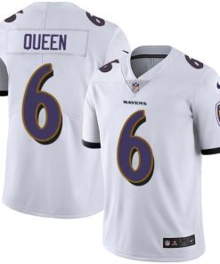 Nike Ravens #6 Patrick Queen White Stitched NFL Vapor Untouchable Limited Jersey