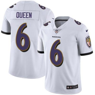 Nike Ravens #6 Patrick Queen White Stitched NFL Vapor Untouchable Limited Jersey