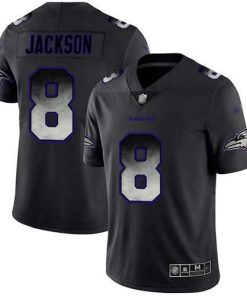 Nike Ravens #8 Lamar Jackson Black Stitched NFL Vapor Untouchable Limited Smoke Fashion Jersey