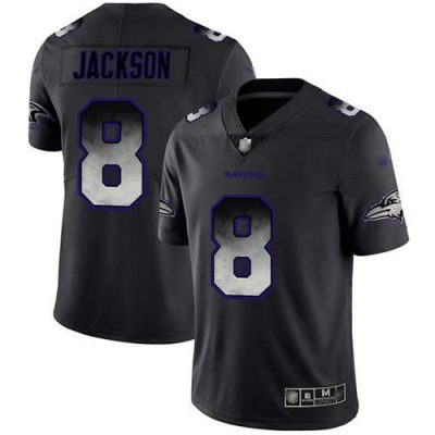 Nike Ravens #8 Lamar Jackson Black Stitched NFL Vapor Untouchable Limited Smoke Fashion Jersey