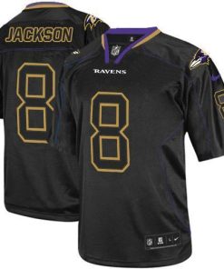 Nike Ravens #8 Lamar Jackson Lights Out Black Stitched NFL Elite Jersey