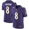 Nike Ravens #8 Lamar Jackson Purple Team Color Stitched NFL Vapor Untouchable Limited Jersey