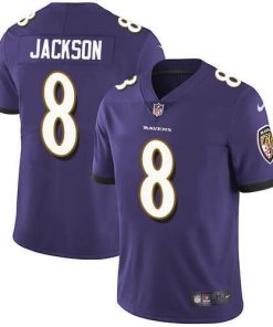 Nike Ravens #8 Lamar Jackson Purple Team Color Stitched NFL Vapor Untouchable Limited Jersey