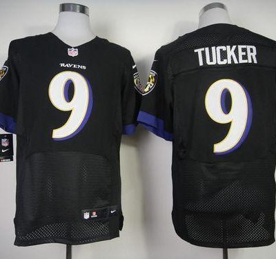 Nike Ravens #9 Justin Tucker Black Alternate Stitched NFL New Elite Jersey