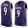 Nike Ravens #9 Justin Tucker Purple Team Color Stitched NFL Limited Tank Top Jersey