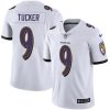 Nike Ravens #9 Justin Tucker White Stitched NFL Vapor Untouchable Limited Jersey