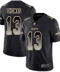Nike Saints #13 Michael Thomas Black Stitched NFL Vapor Untouchable Limited Smoke Fashion Jersey