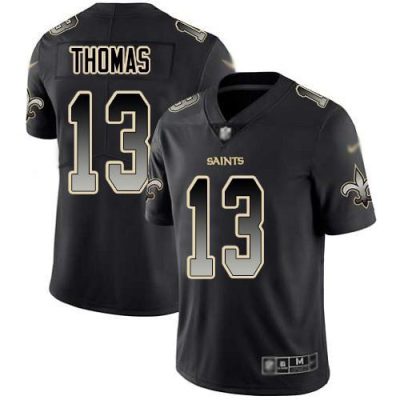Nike Saints #13 Michael Thomas Black Stitched NFL Vapor Untouchable Limited Smoke Fashion Jersey
