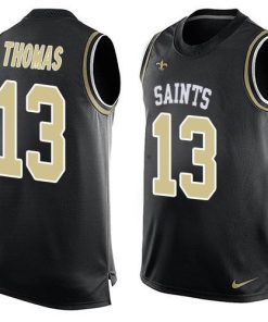 Nike Saints #13 Michael Thomas Black Team Color Stitched NFL Limited Tank Top Jersey