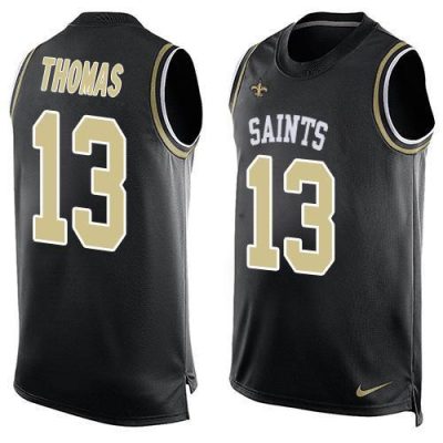 Nike Saints #13 Michael Thomas Black Team Color Stitched NFL Limited Tank Top Jersey