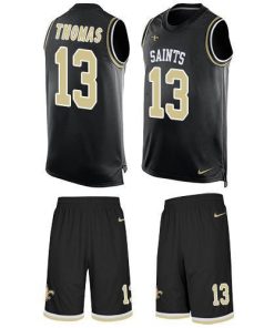 Nike Saints #13 Michael Thomas Black Team Color Stitched NFL Limited Tank Top Suit Jersey