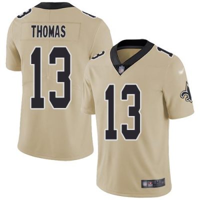 Nike Saints #13 Michael Thomas Gold Stitched NFL Limited Inverted Legend Jersey