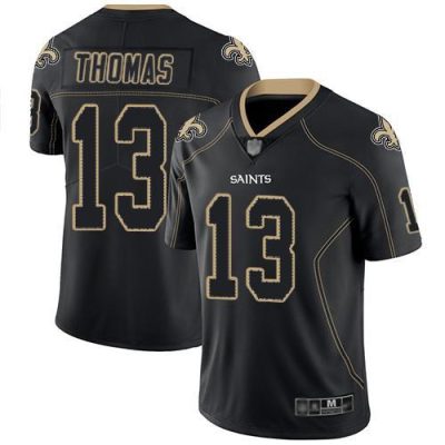 Nike Saints #13 Michael Thomas Lights Out Black Stitched NFL Limited Rush Jersey