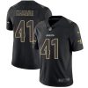 Nike Saints #41 Alvin Kamara Black Stitched NFL Limited Rush Impact Jersey