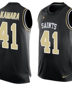 Nike Saints #41 Alvin Kamara Black Team Color Stitched NFL Limited Tank Top Jersey
