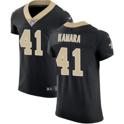 Nike Saints #41 Alvin Kamara Black Team Color Stitched NFL Vapor Untouchable Elite Jersey