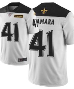Nike Saints #41 Alvin Kamara White Stitched NFL Limited City Edition Jersey