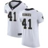 Nike Saints #41 Alvin Kamara White Stitched NFL Vapor Untouchable Elite Jersey